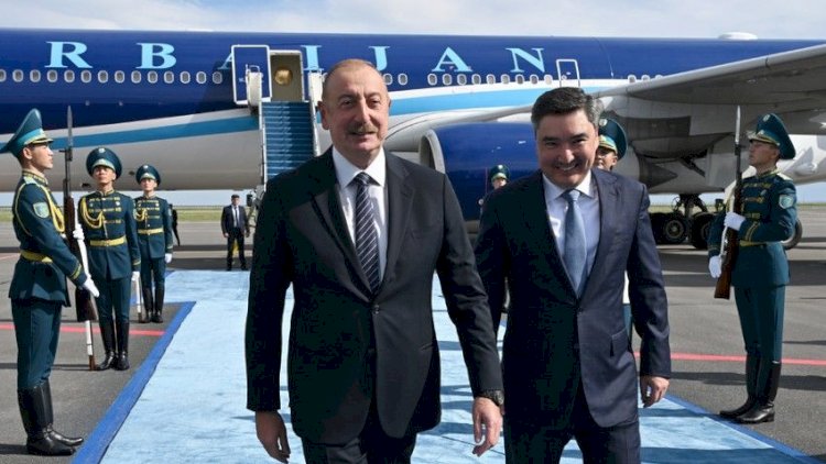    İlham Əliyev Qazaxıstandadır - FOTO    
