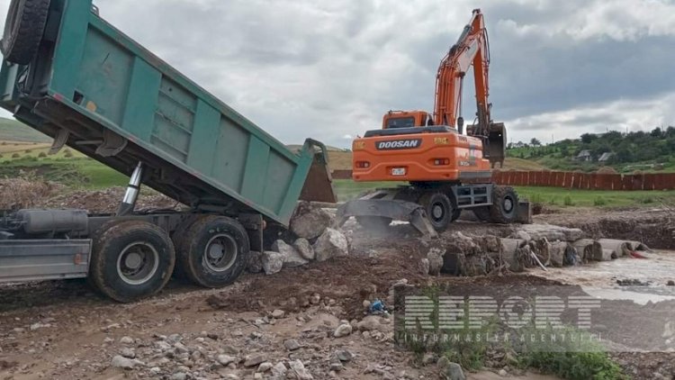    Daşkəsəndə selin ziyan vurduğu yollar və körpülər bərpa edildi   