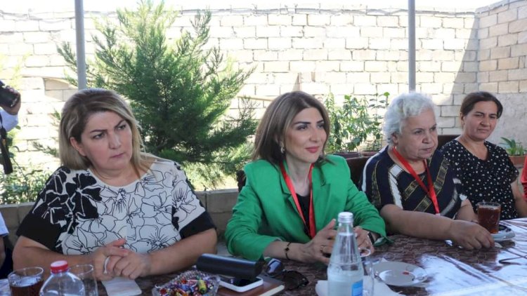    Deputatlığa namizəd Günay Ağamalı Salyanda görüşlərini davam etdirir   - Video
