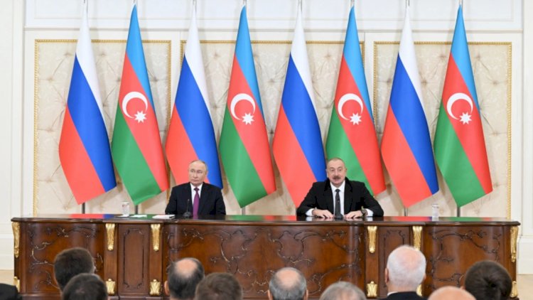    İlham Əliyev və Vladimir Putin mətbuata bəyanatlarla çıxış etdilər   