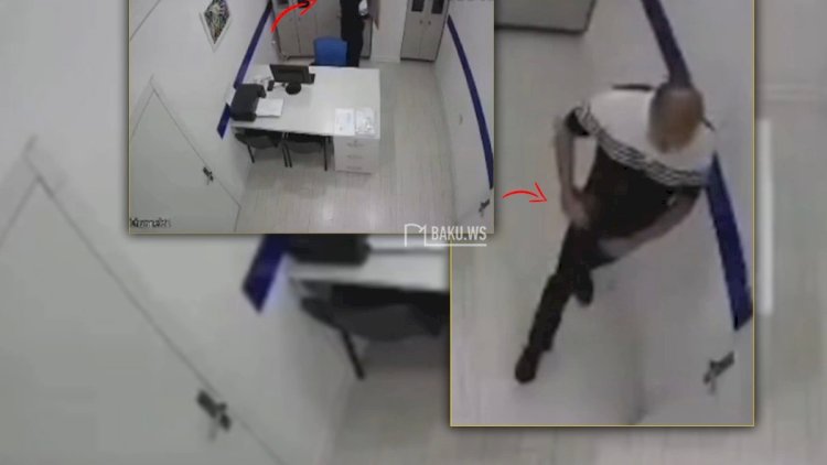    Sumqayıtda klinikadan oğurluğun ANBAAN GÖRÜNTÜLƏRİ   