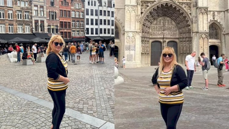   Əməkdar artist nəvəsini görmək üçün Belçikaya getdi   - FOTO