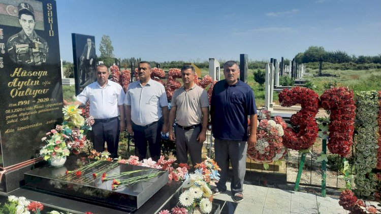    Beyləqanda şəhid doğum günündə məzarı başında anıldı   - Fotolar