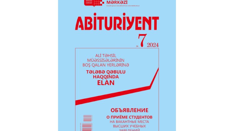    “Abituriyent” jurnalının 7-ci nömrəsi çap olundu    
