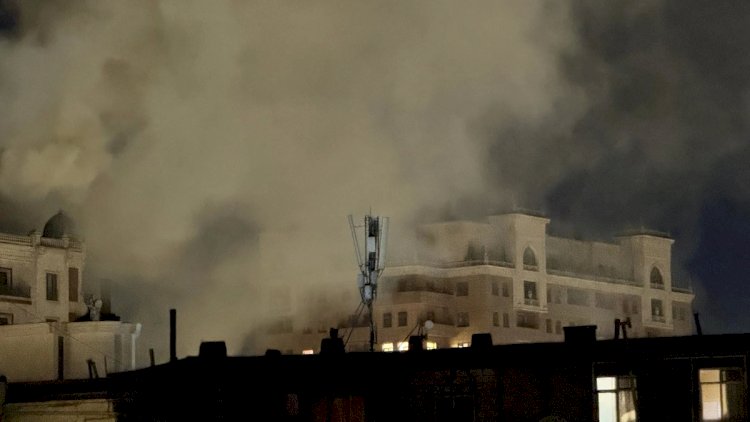    Bakıda güclü yanğın başladı   