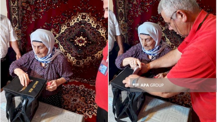    104 yaşlı seçici səs verdi   