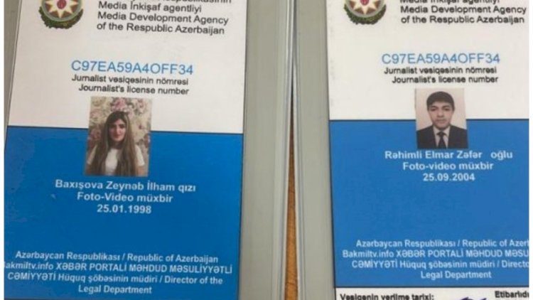    Saxta jurnalist vəsiqəsindən istifadə halları müəyyən edildi   