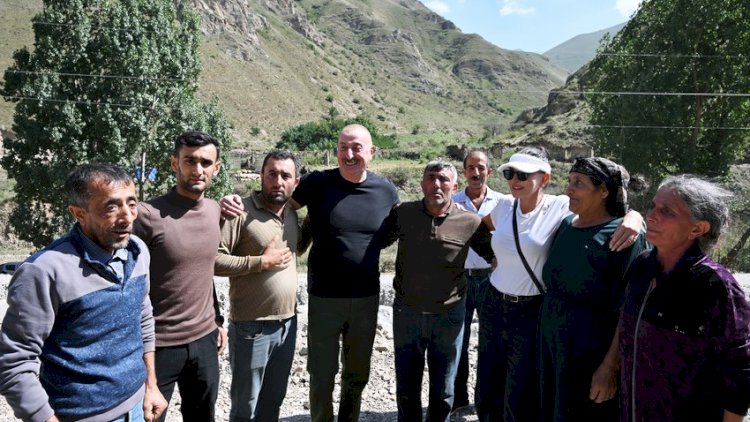    İlham Əliyev və Mehriban Əliyeva Kəlbəcər sakinləri ilə görüşdü   