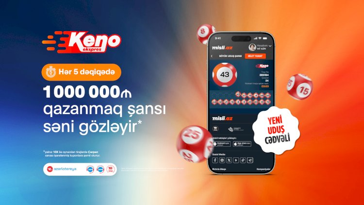    “Ekspress Keno” ilə arzulara aparan şans səyahəti   