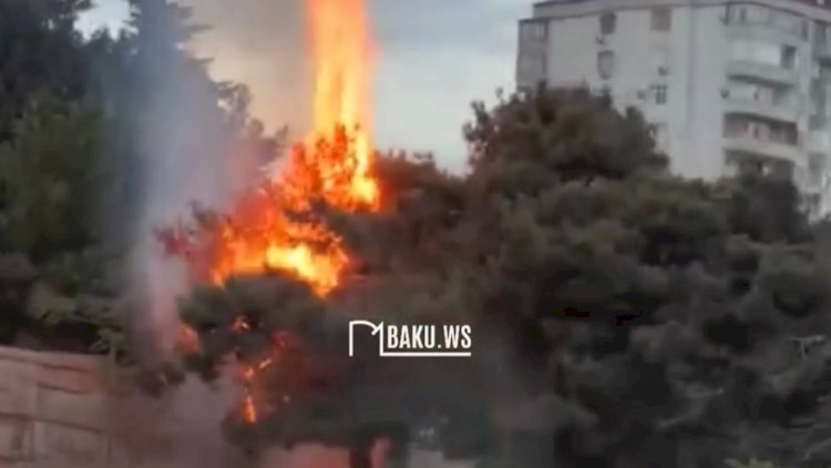    “20 Yanvar” metrosunun yaxınlığında yanğın - Tıxac yarandı   