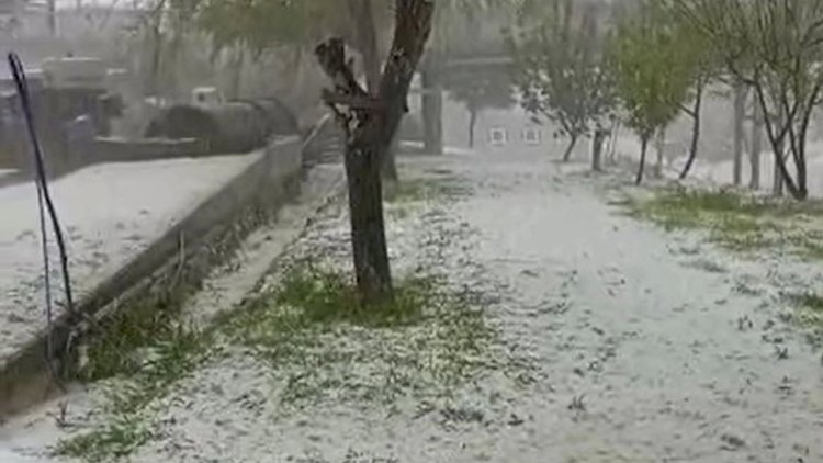    Bəzi rayonlara dolu düşüb - FAKTİKİ HAVA   