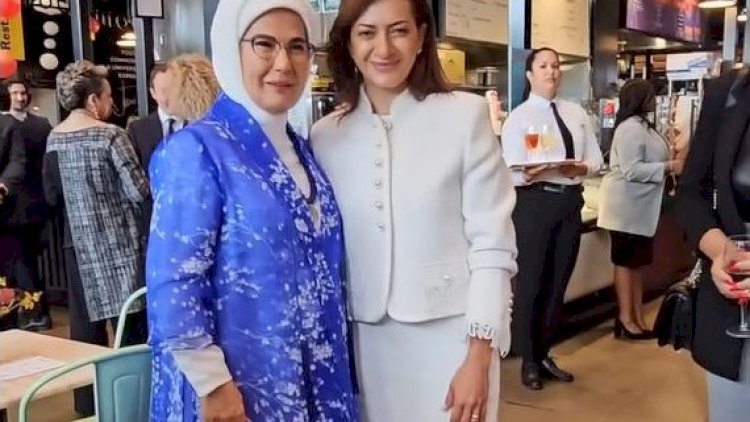    Paşinyanın həyat yoldaşı Ərdoğanın xanımı ilə görüşdü   - FOTO