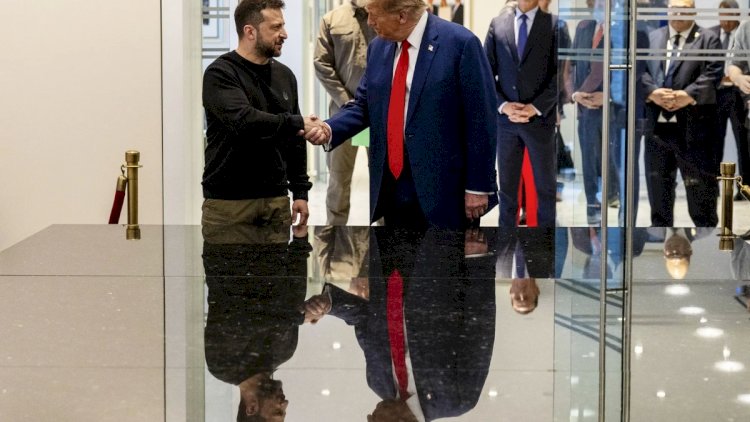    Zelenski Trampla görüşdü   