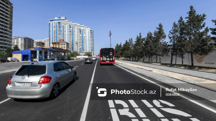    Bakıda xüsusi hərəkət zolağı təşkil edilən küçə və prospektlərin sayı açıqlandı   