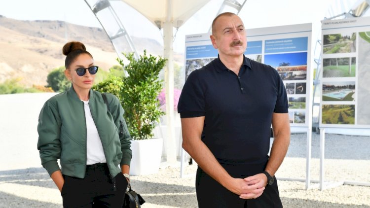    İlham Əliyev və xanımı Cəbrayılda məktəbin AÇILIŞINDA    