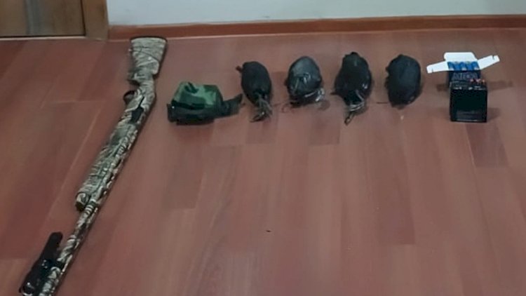    Qanunsuz ov etdi - Tüfəngi əlindən alındı    