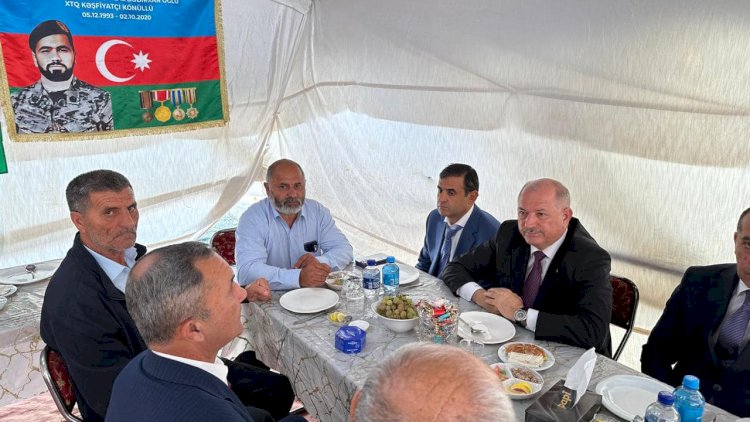    Əziz Əzizov Vətən Müharibəsi şəhidlərinin anım mərasimlərində   - Fotolar