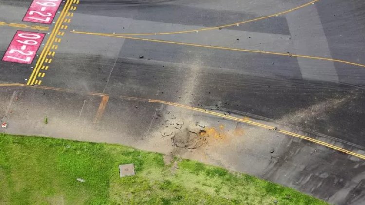    Hava limanında həyəcanlı anlar: Köhnə bomba partladı   
