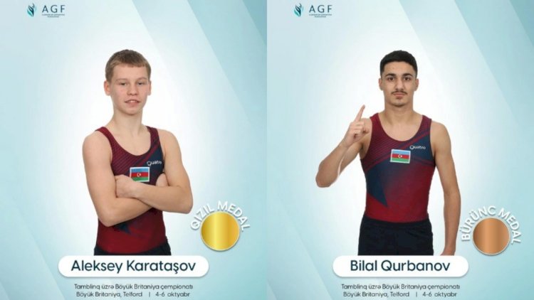    Azərbaycan gimnastları Britaniyada yarışda 1 qızıl, 1 bürünc medal qazandılar   