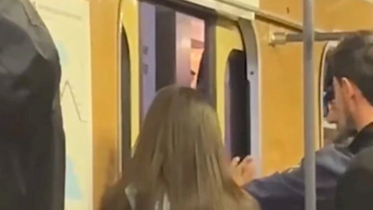    Bakı metrosunda təhlükəli anlar - Video   