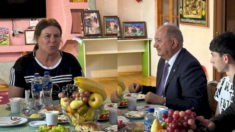    İcra başçısı şəhidin evinə getdi, ailəsinə səbr dilədi    - Fotolar