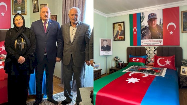   İcra başçısı şəhidin anım günündə ailəsini ziyarət etdi -   FOTOLAR