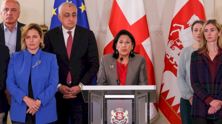    Salome Zurabişvili parlament seçkilərinin nəticələrini tanımaqdan imtina etdi   