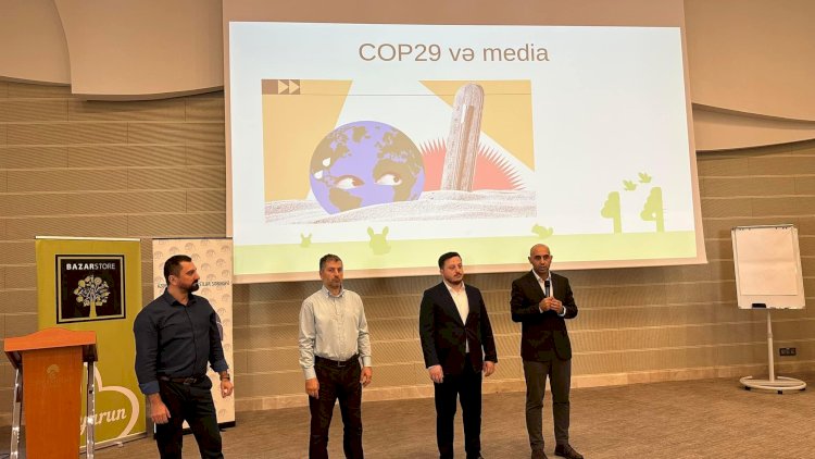    Jurnalistlər üçün “COP29 və media” mövzusunda təlim keçirilib —   FOTOLAR