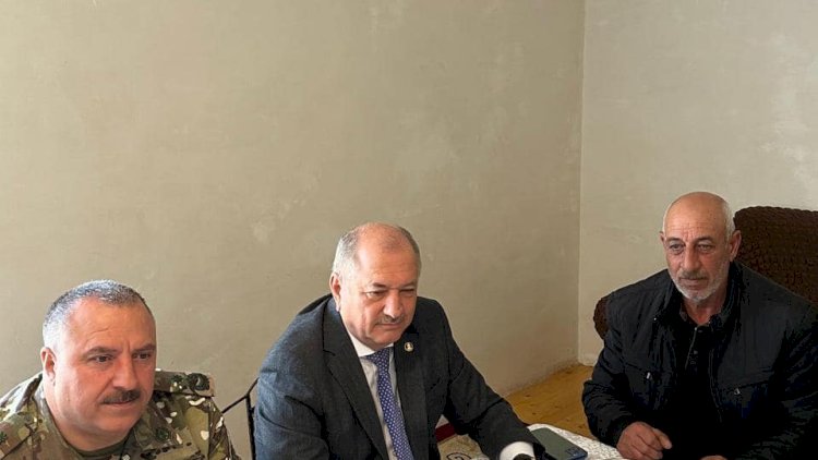    Əzizov ağır gündə şəhid ailəsini tək qoymadı - Fotolar   