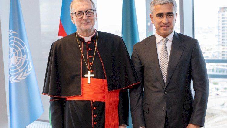    Vatikan rəsmisi Heydər Əliyev Fondunda görüş keçirdi   