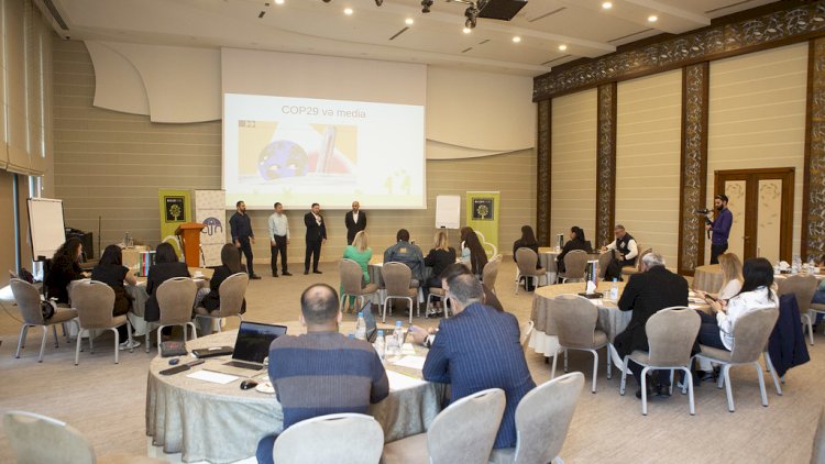    “Bazarstore”un dəstəyi ilə jurnalistlər üçün “COP29 və media” təlimi keçirilib   
