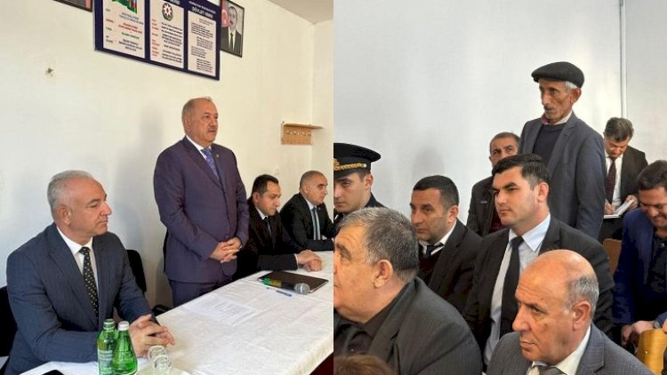    İcra başçısı kəndlilərlə görüşə getdi: Bu məsələlərdən danışdılar -   FOTOLAR