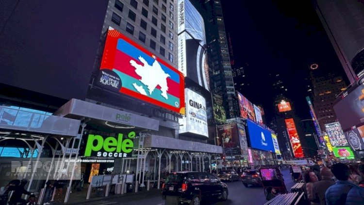    “Times Square” meydanında Azərbaycanla bağlı görüntülər - FOTOLAR   