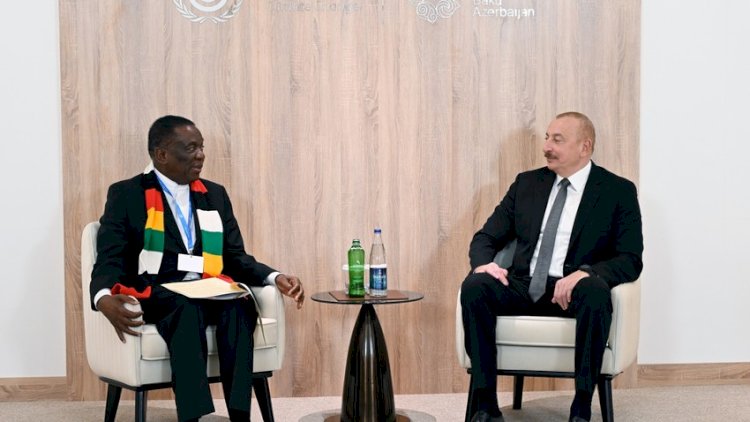    İlham Əliyev zimbabveli vəzifədaşı ilə görüşdü   
