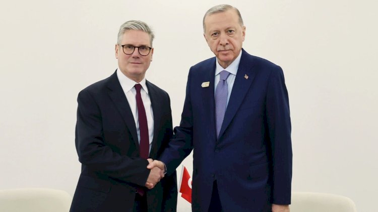    Ərdoğan Böyük Britaniyanın baş naziri ilə görüşdü   