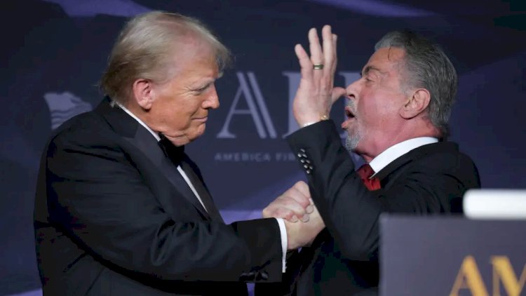    Stallone Trampı “İkinci Corc Vaşinqton” adlandırdı   