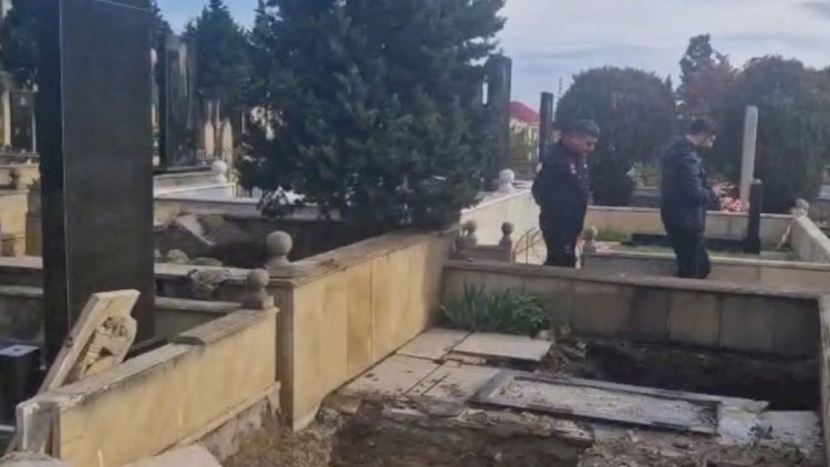    Keşlə qəbiristanlığındakı bəzi məzarlar başqa əraziyə köçürüldü   