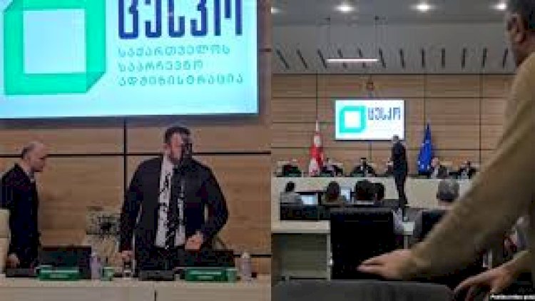    MSK sədrinə boya atdılar - Gürcüstan yenə qarışır   