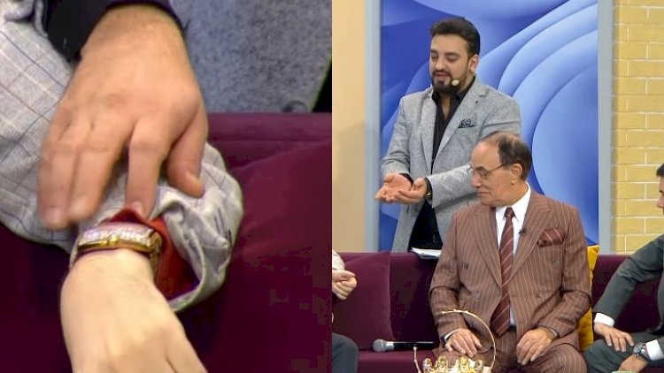    Müğənni 50 minlik saatına toxunmaq istəyən aparıcıya görün nə dedi? - VİDEO   