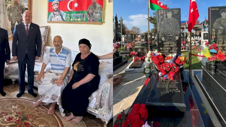    Beyləqanda şəhid atası izdihamla dəfn olundu -   FOTOLAR