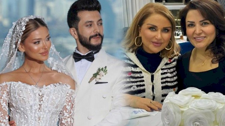    Mələkxanım Eyubova qudası ilə - Foto   