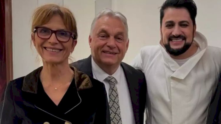   Xalq artisti Macarıstan baş naziri ilə - FOTO   