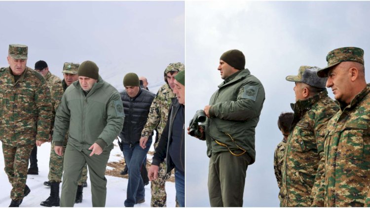    Ermənistan müdafiə naziri sərhədə gəldi   