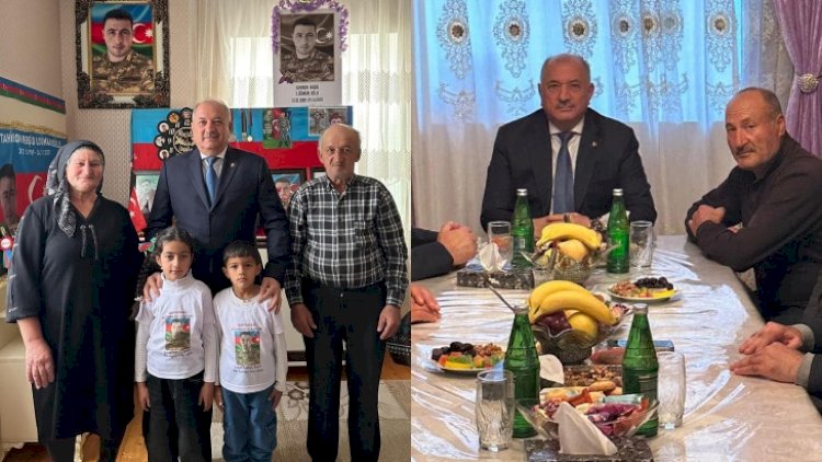    Beyləqanın icra başçısı şəhid ailələrini ziyarət etdi -   FOTOLAR