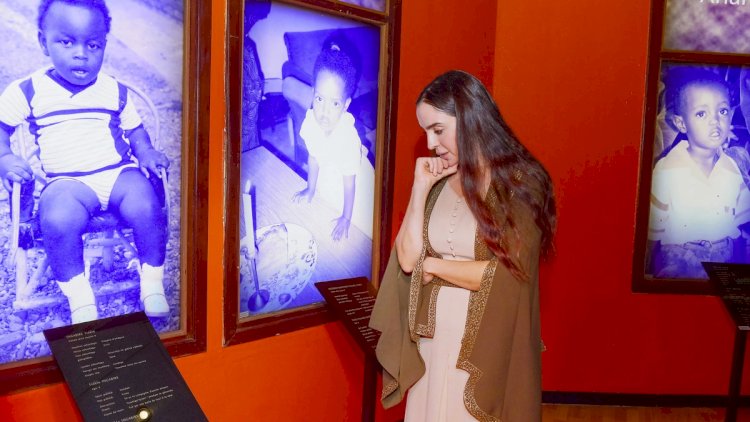    Leyla Əliyeva Kiqali Soyqırımı Memorialını ziyarət etdi - Fotolar   