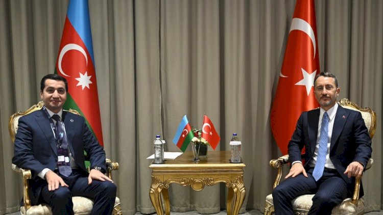    Hikmət Hacıyev Fəxrəddin Altun və Akif Çağatayla Cənubi Qafqazı müzakirə etdi   