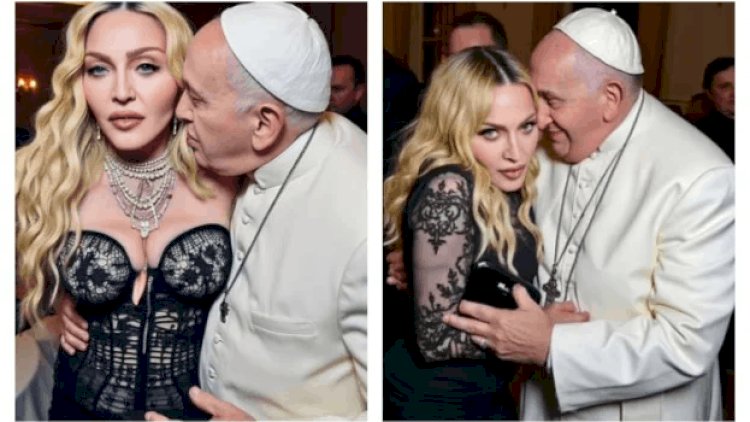    Madonna Roma Papası ilə şok şəkillərini YAYDI   