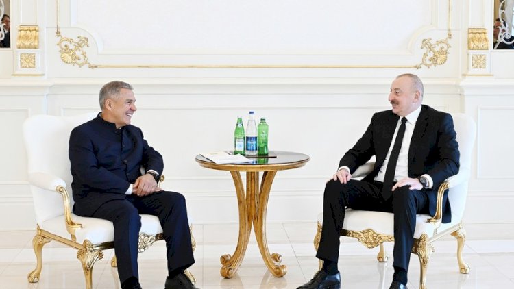    President Ilham Aliyev met with Rais of the Republic of Tatarstan of Russia   