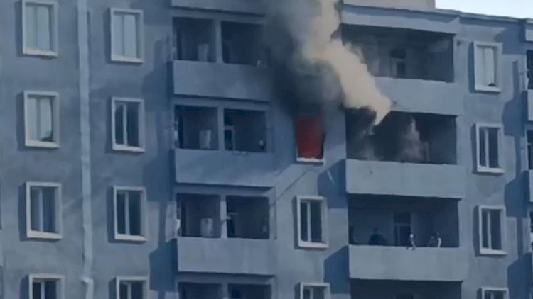    Saraydakı yaşayış binasında yanğın: Qadın xəsarət aldı   