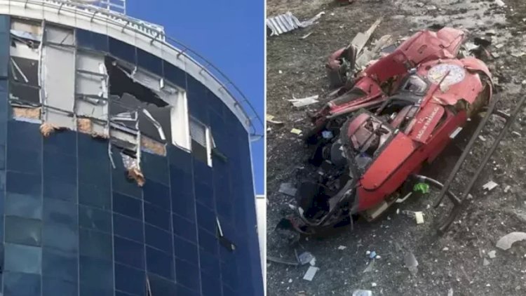    Türkiyədə helikopter xəstəxana binasına çırpıldı, ölənlər var   